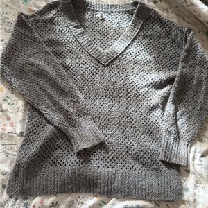 Aerie Charcoal Knit Sweater